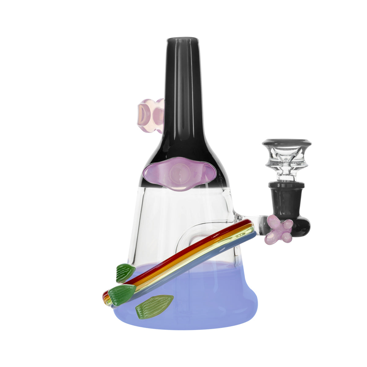 7" Spaceboy Colorful Waterpipe - Various Colors - High Life Goods - Black and Blue