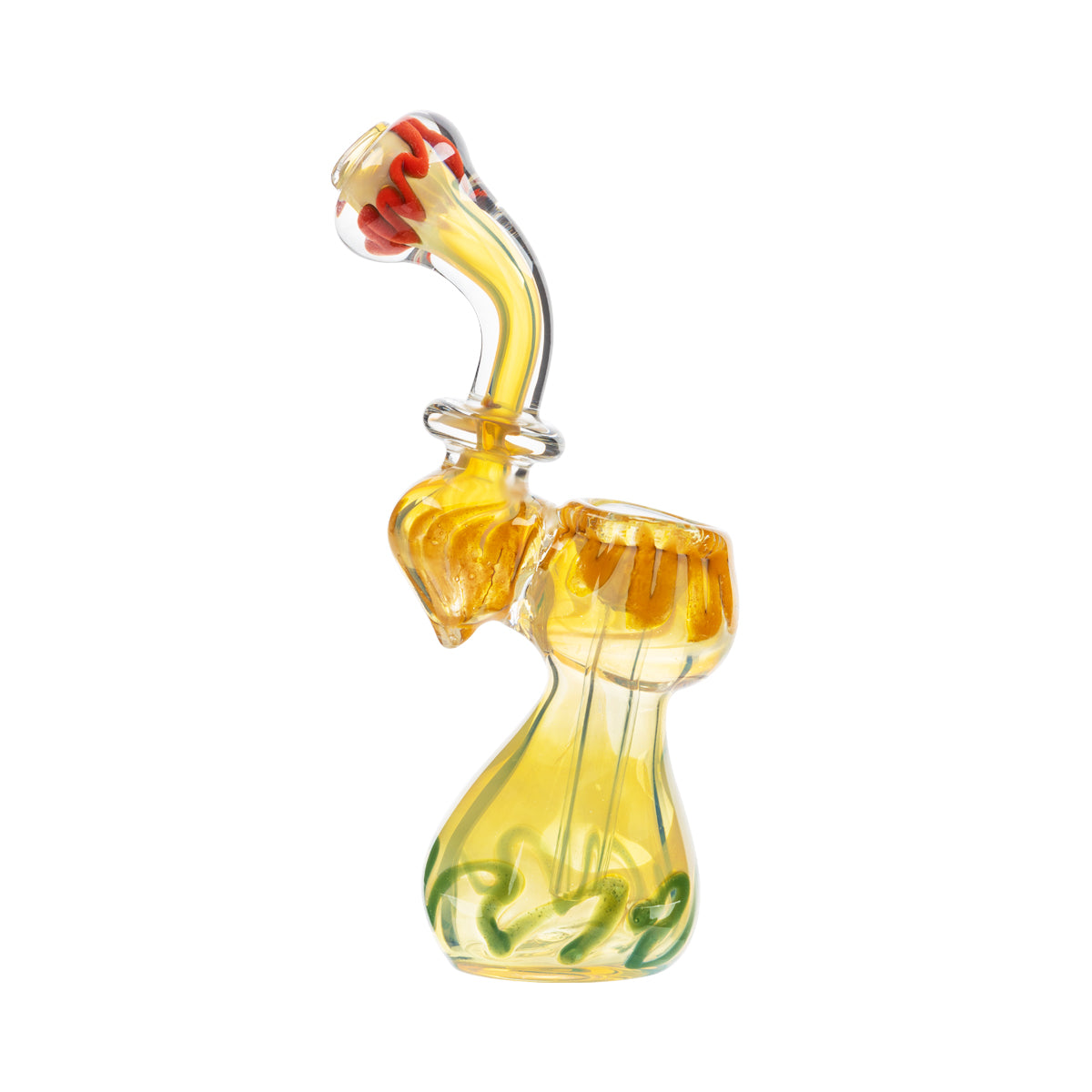 5" Rasta Striped Fumed Bubbler - High Life Goods
