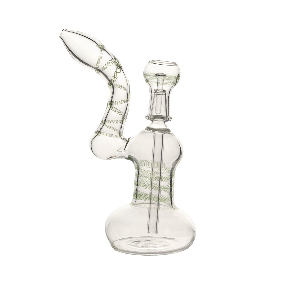 8" Classic Bubbler w/ Nail - Female Bowl Assorted Colors