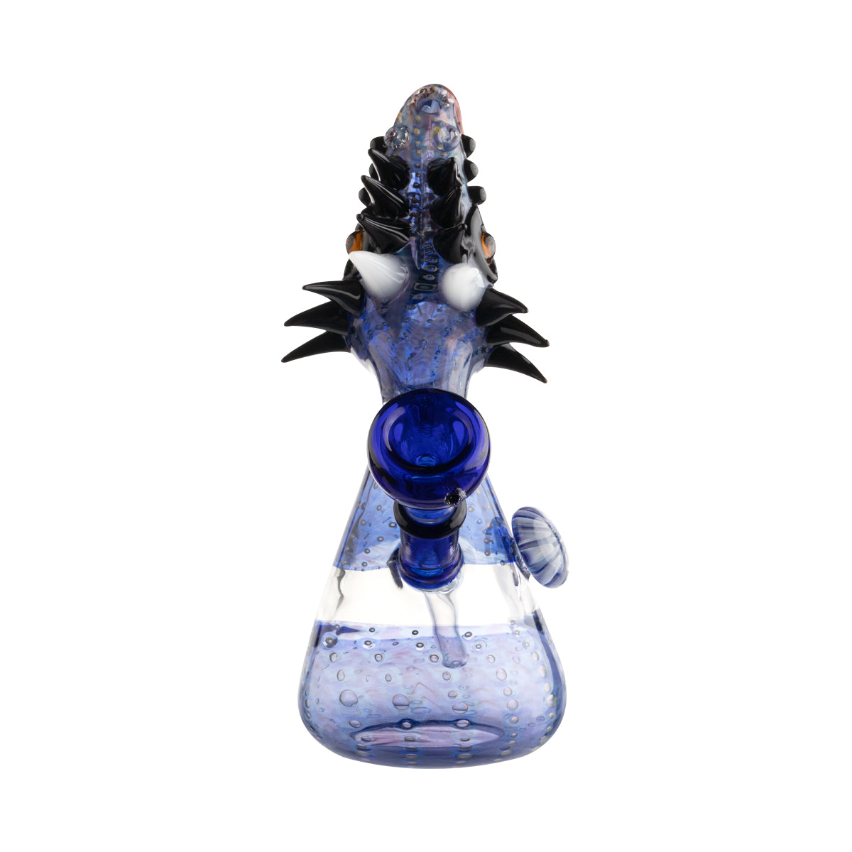 7" Open Mouth Blue Dragon Water Pipe