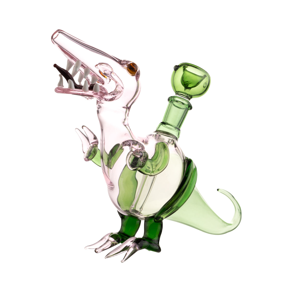 7" 2-Tone Velociraptor Water Pipe