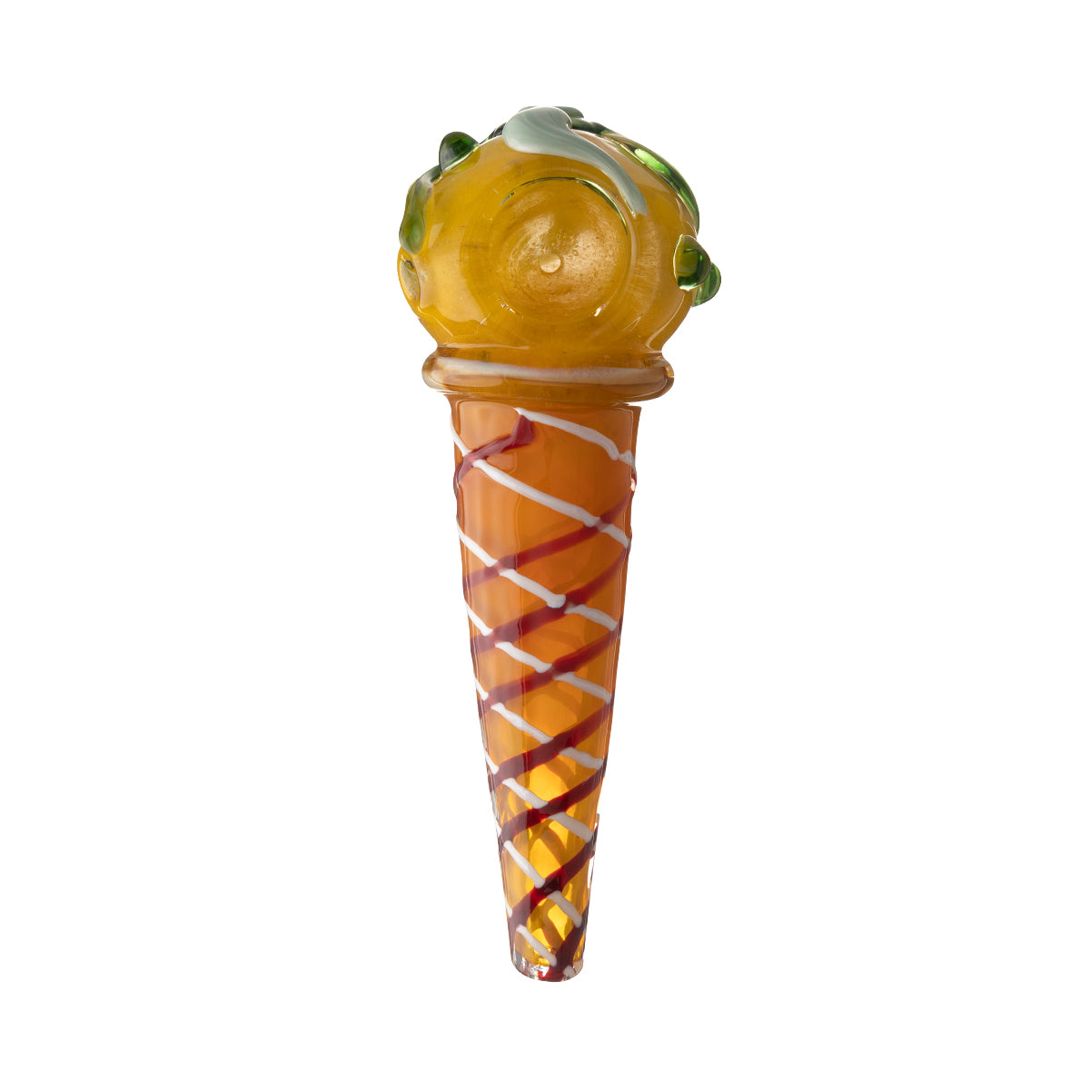 Novelty | 6" Ice Cream Glass Hand Pipe - Mix Colors