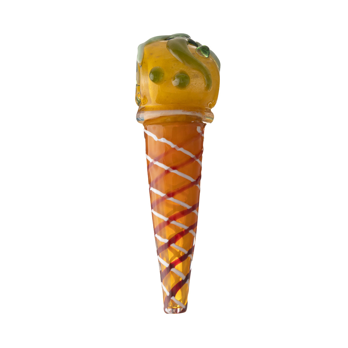 Novelty | 6" Ice Cream Glass Hand Pipe - Mix Colors