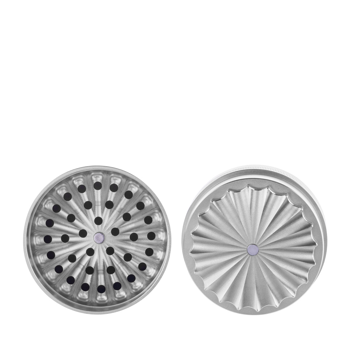 5 Piece Wave Toothless Aluminum Grinder - 2.5" 63mm