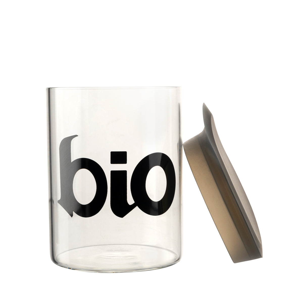 BIO Glass 4.75" Stash Jar w/ Silicone Lid - 1oz Black