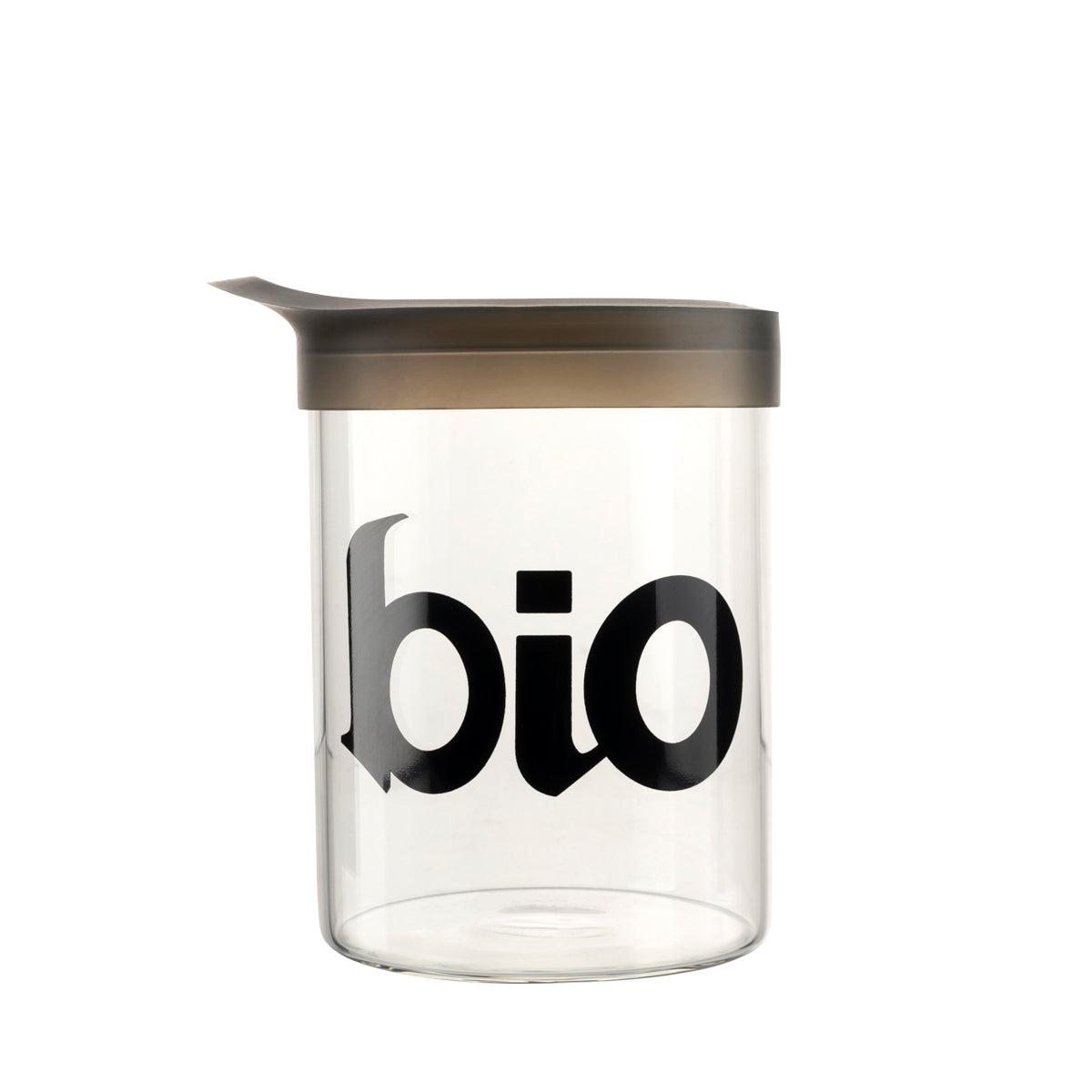 BIO Glass 4.75" Stash Jar w/ Silicone Lid - 1oz Black