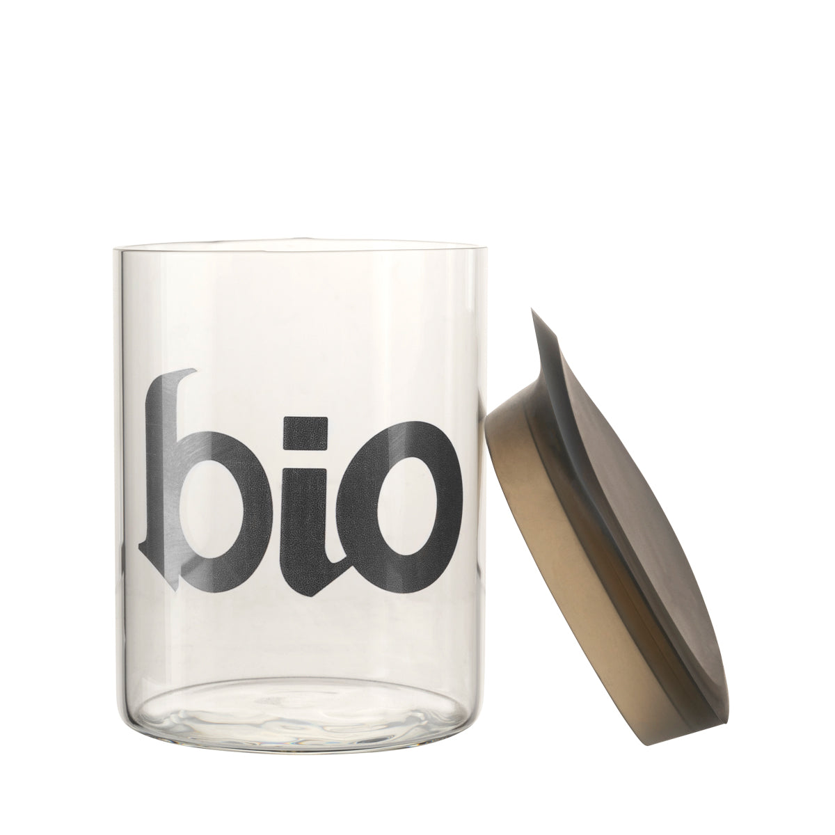 BIO Glass 4.75" Stash Jar w/ Silicone Lid - 1oz Silver