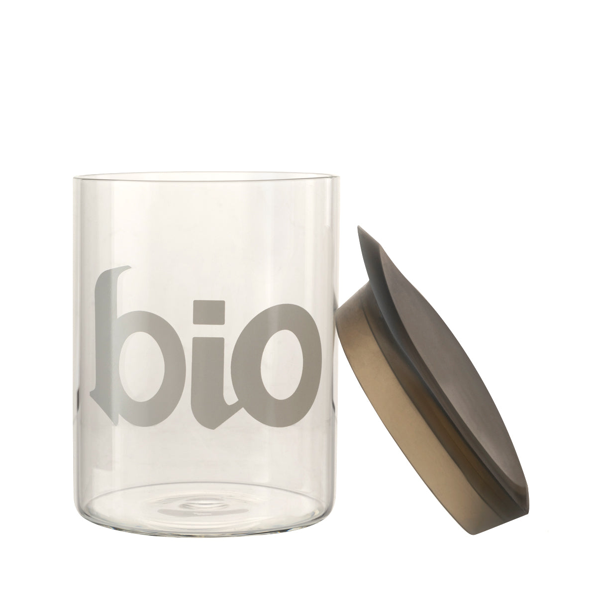 BIO Glass 4.75" Stash Jar w/ Silicone Lid - 1oz White