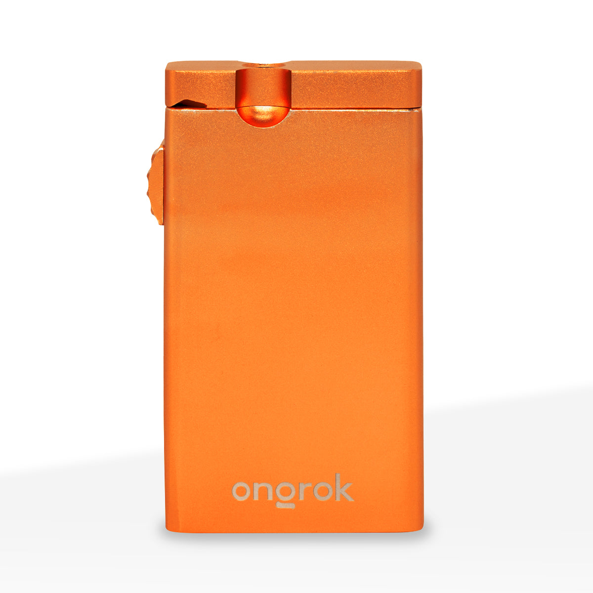 ONGROK Dugout with Aluminum One-Hitter Pipe - Various Colors - Biohazard Inc - Orange