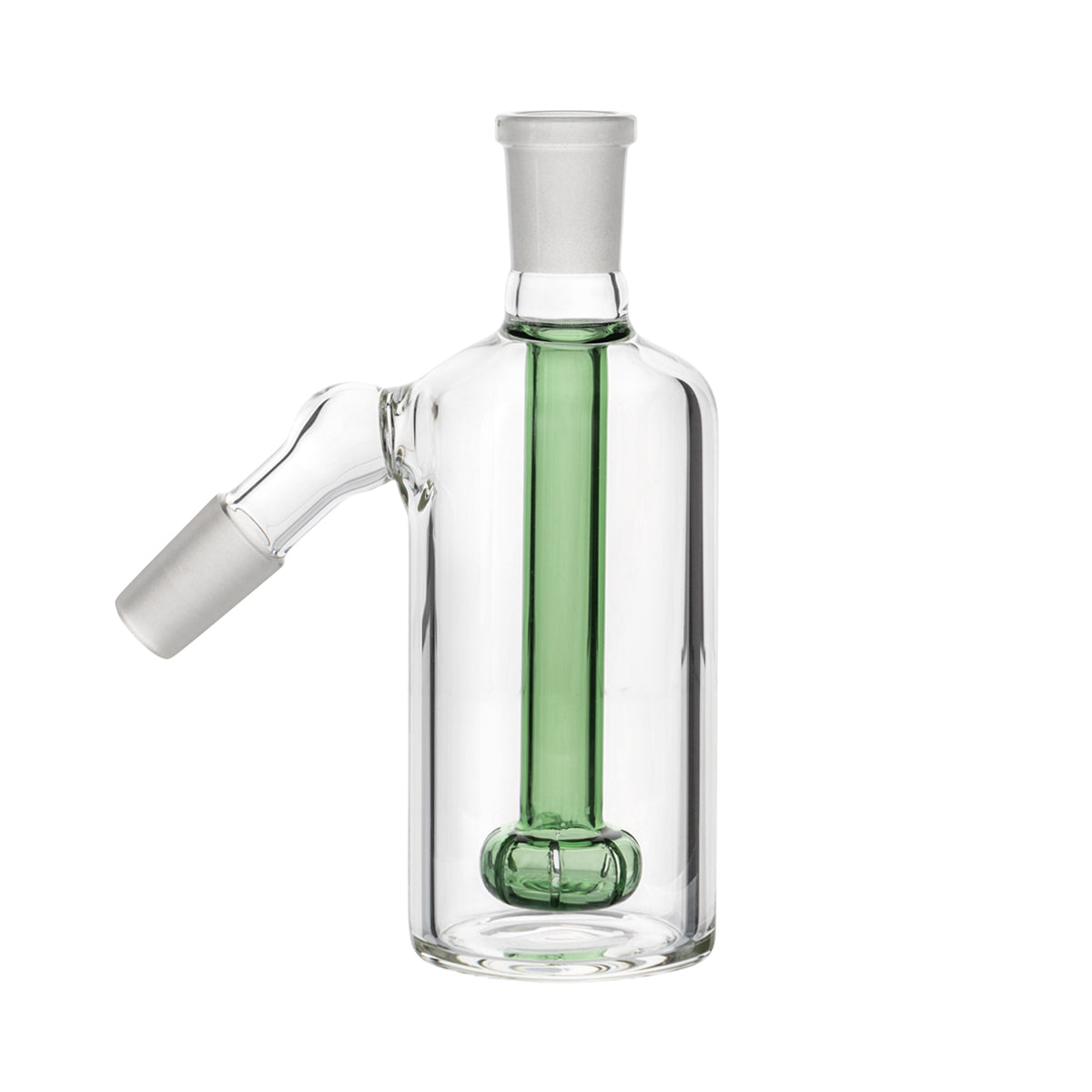 Showerhead Perc Ash Catcher with 45° Joint - 14mm/14mm - Green