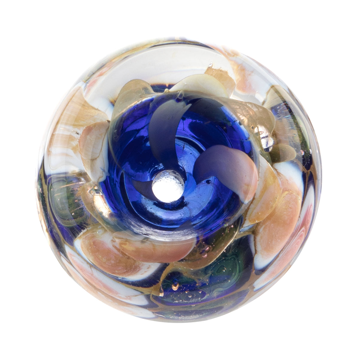 Blue Marbled Bowl - 14mm Male