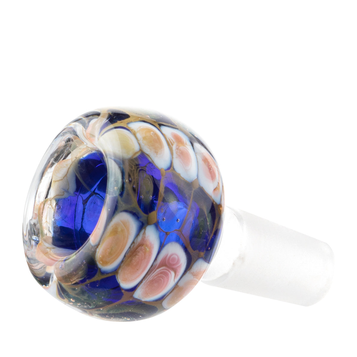 Blue Marbled Bowl - 14mm Male