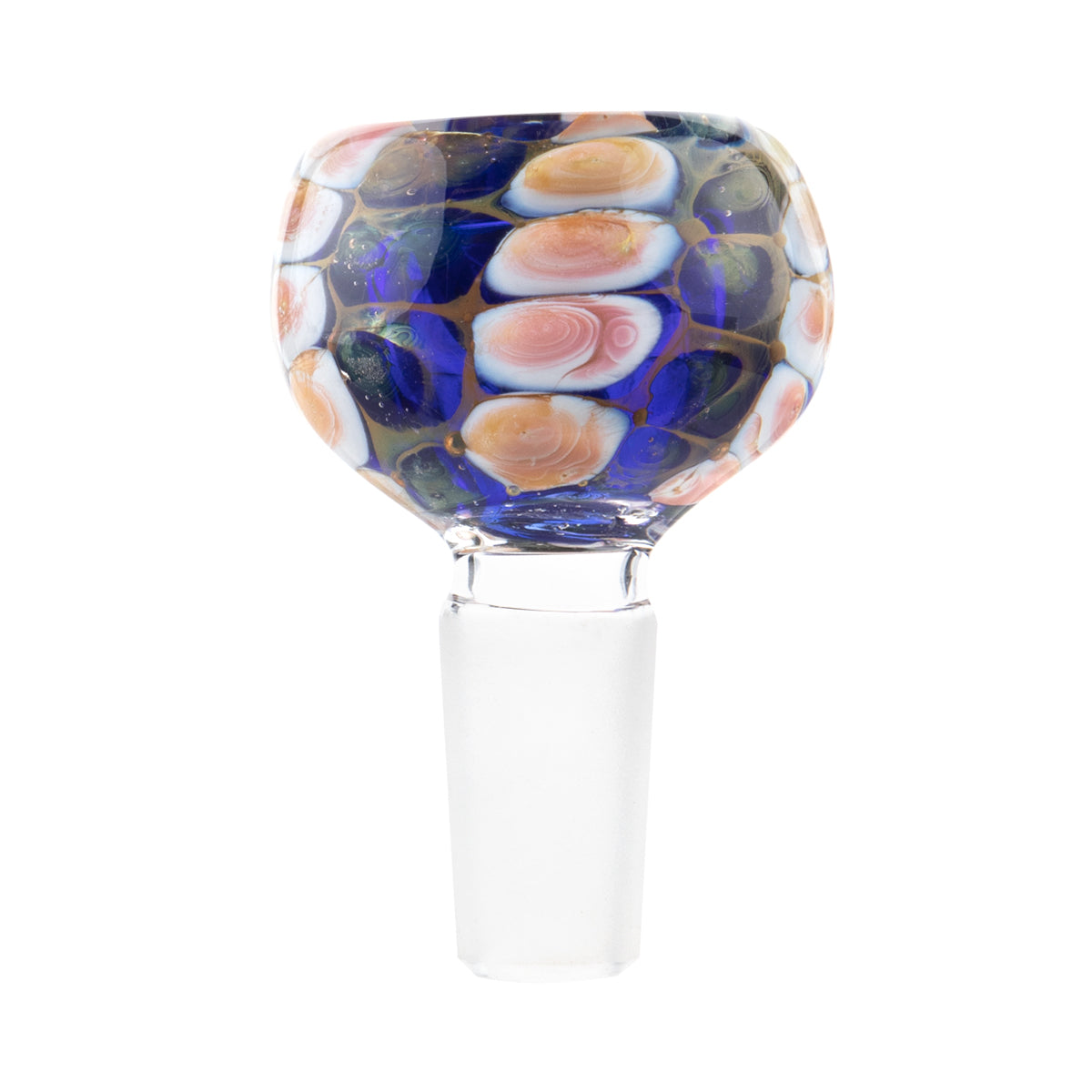 Blue Marbled Bowl - 14mm Male