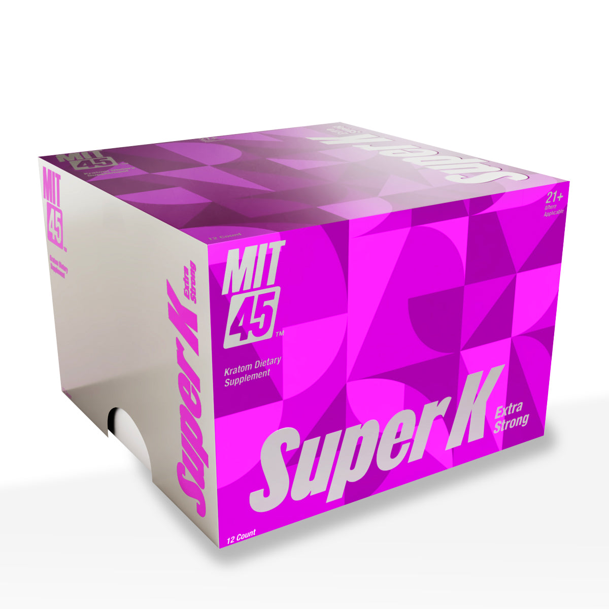 Mit45 Kratom Shot - Purple Super K Extra Strength - High Life Goods - 12 Count