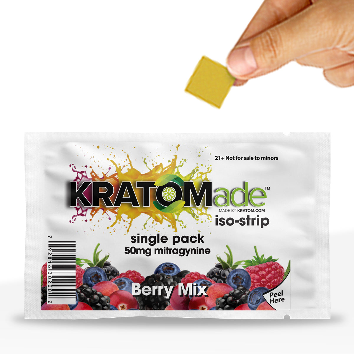 KratomADE ISO Strips - 50mg - 5 Count - Berry Mix High Life Goods