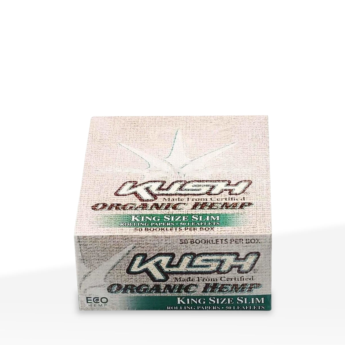 KUSH® Organic Hemp King Slim Size Rolling Paper - 50 Count