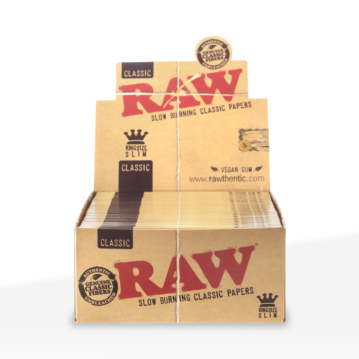 RAW® Classic King Slim Size Rolling Paper - 50 Count