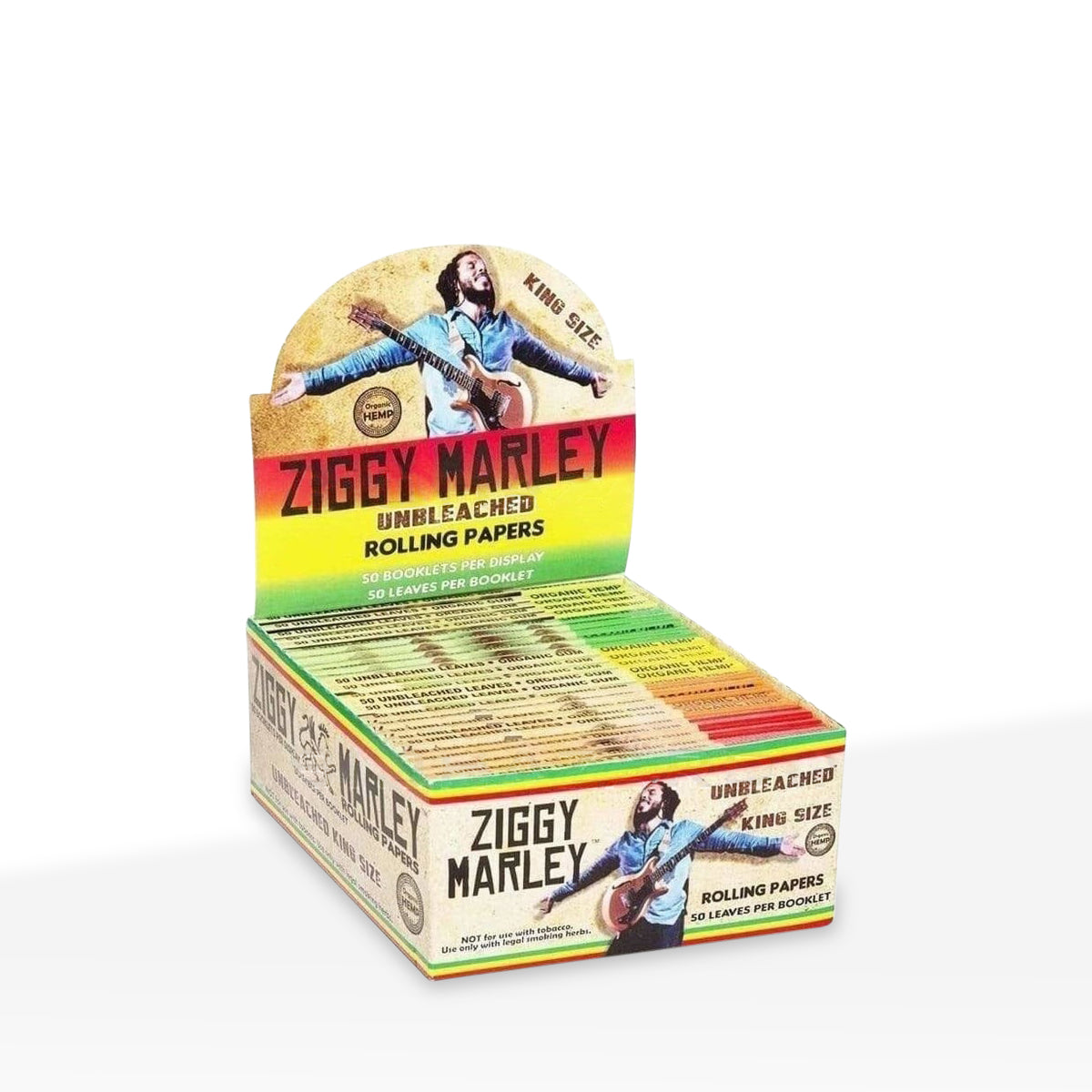 Ziggy Marley Natural Organic King Size Rolling Paper - 50 Count