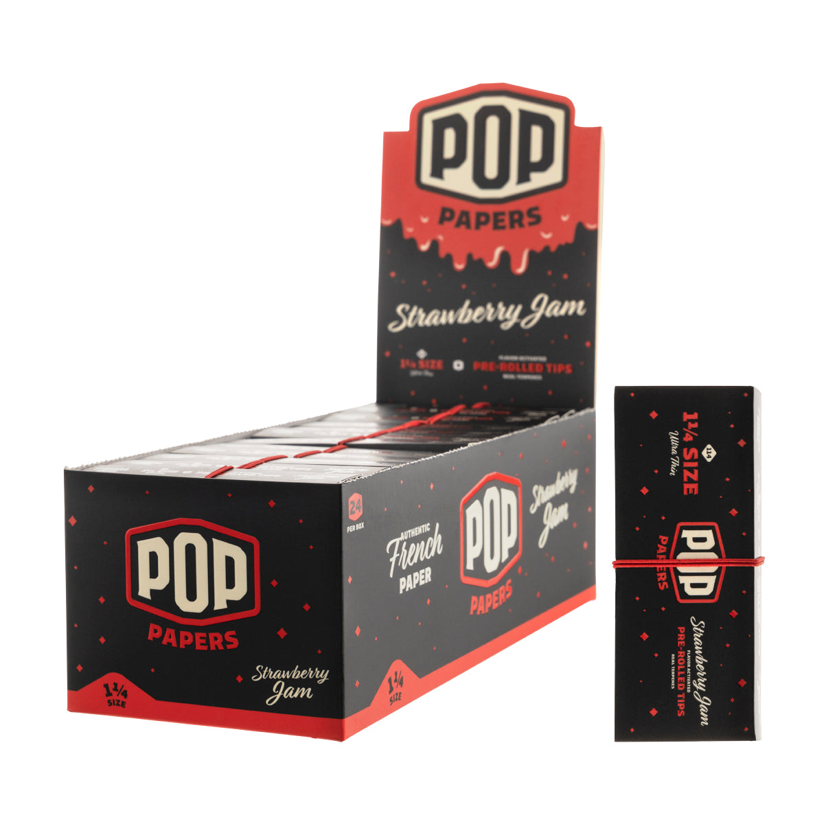 Pop Papers + Tips 1¼" Size - Various Flavors 24 Pack