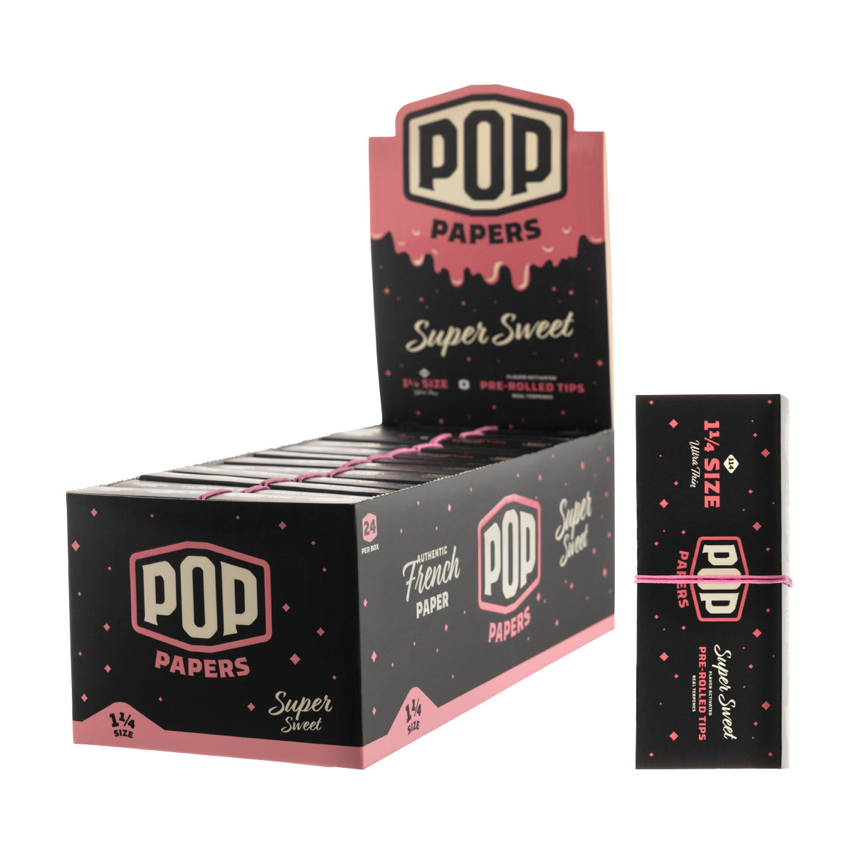 Pop Papers + Tips 1¼" Size - Various Flavors 24 Pack