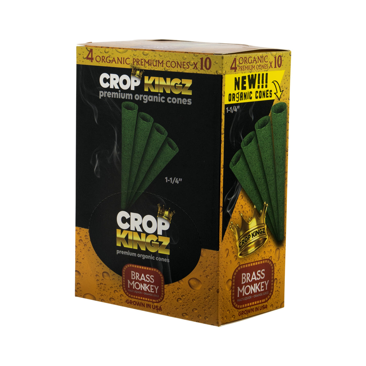 Crop Kingz Pre-Rolled 1¼ Size 4 Pack Cones - 10 count Various Flavors