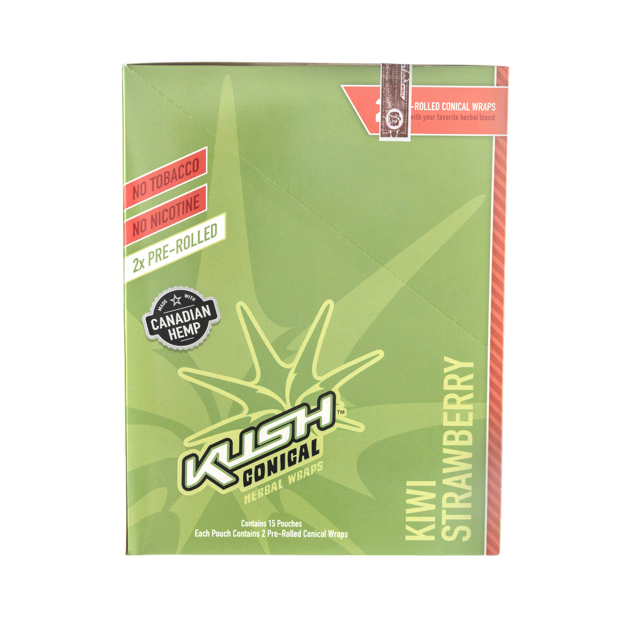 KUSH® Conical Herbal Wraps - 15 Count Various Flavors