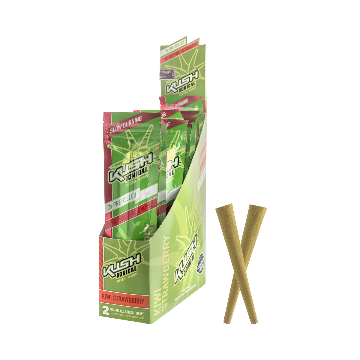 KUSH® Conical Herbal Wraps - 15 Count Various Flavors