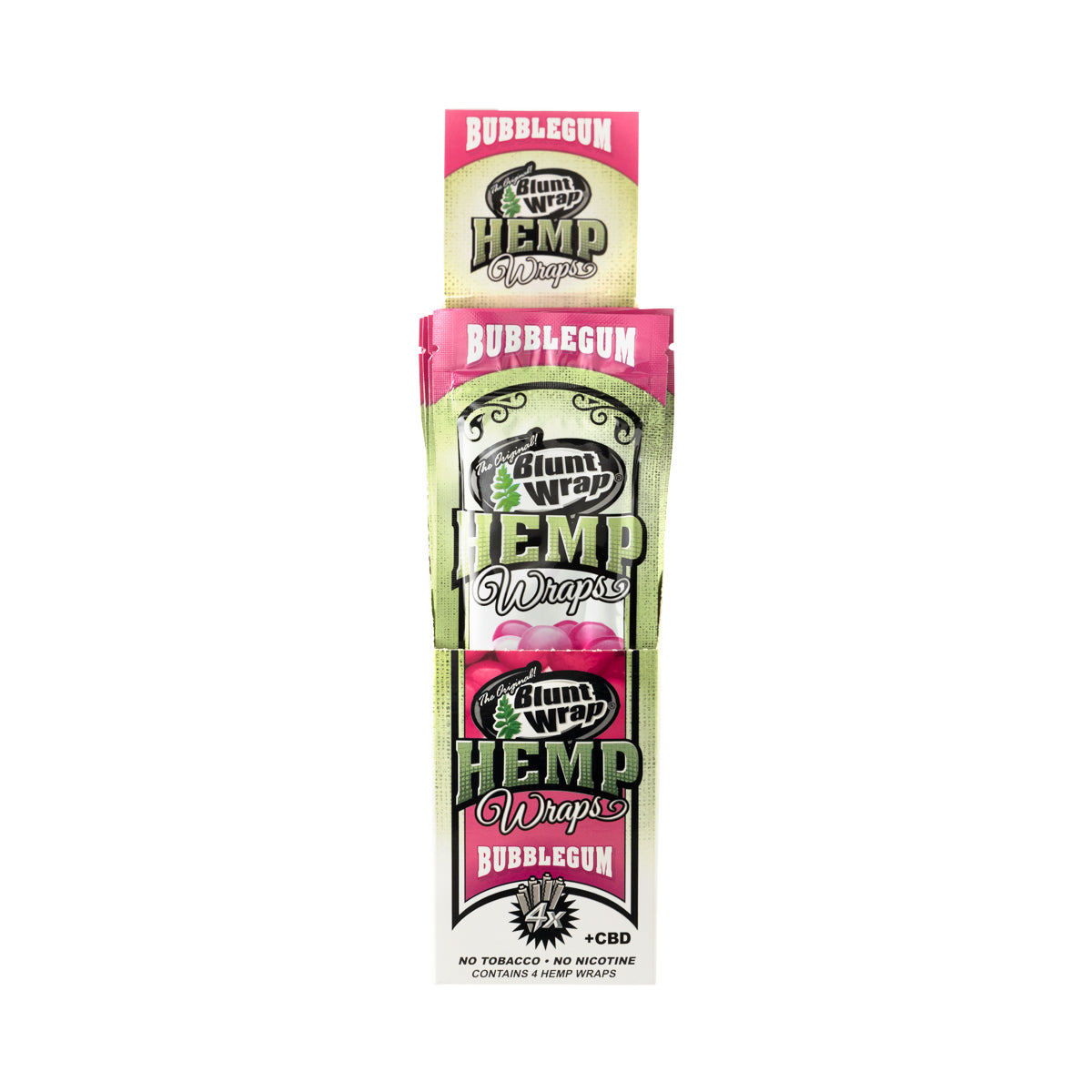 The Original Blunt Bubblegum Hemp Wraps - 15 Count