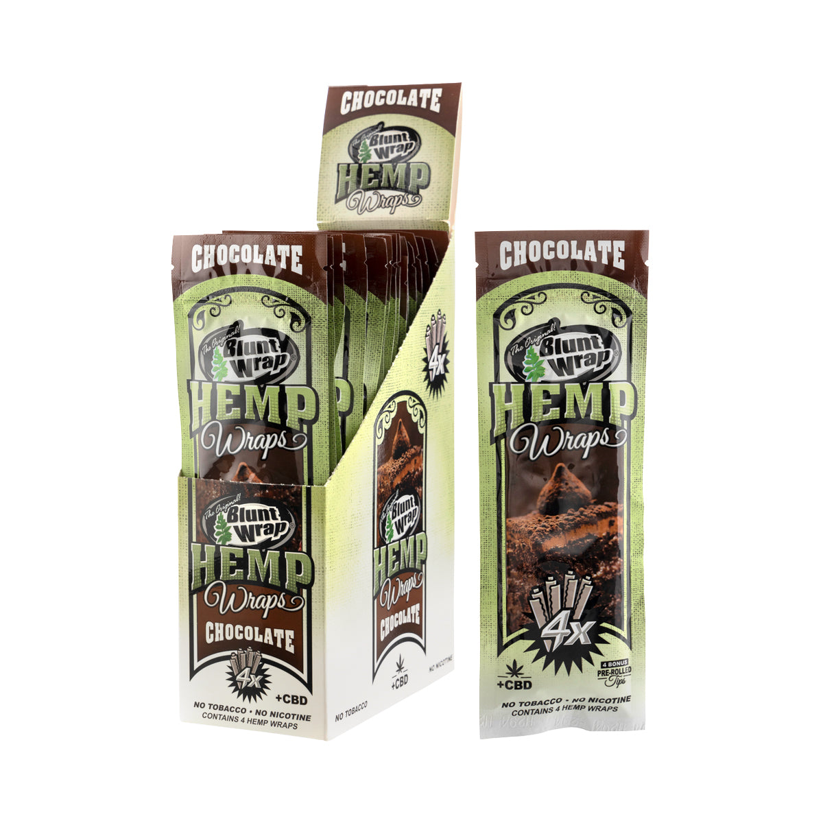 The Original Blunt Chocolate Hemp Wraps - 15 Count