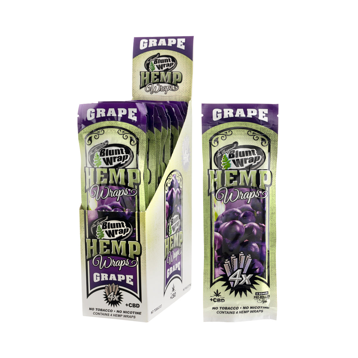 The Original Blunt Grape Hemp Wraps - 15 Count