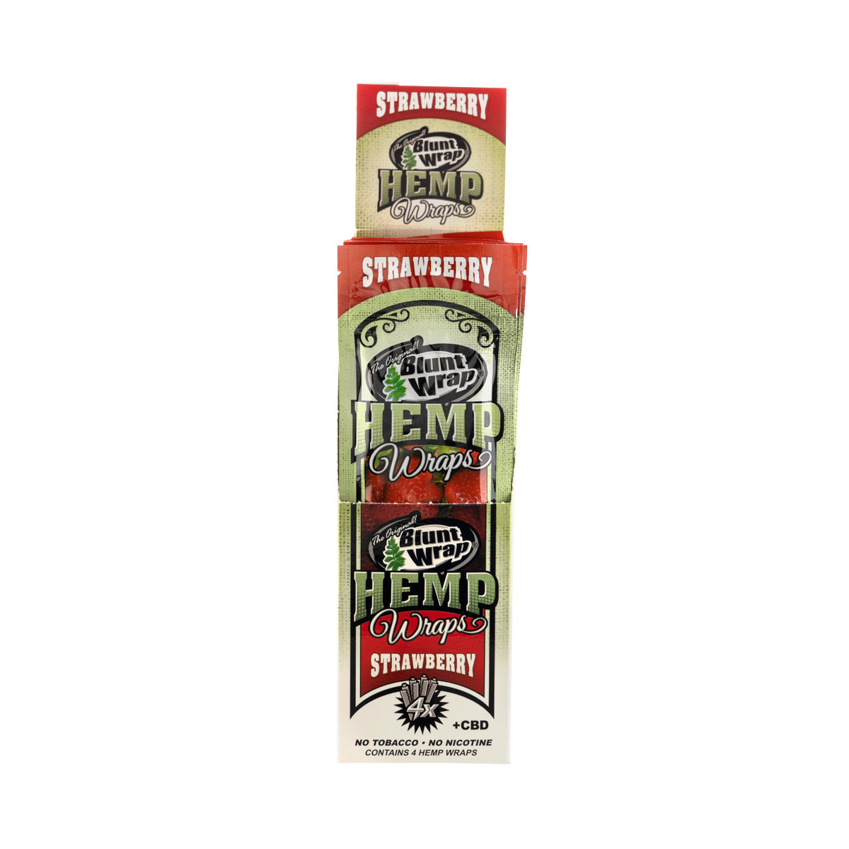 The Original Blunt Strawberry Hemp Wraps - 15 Count