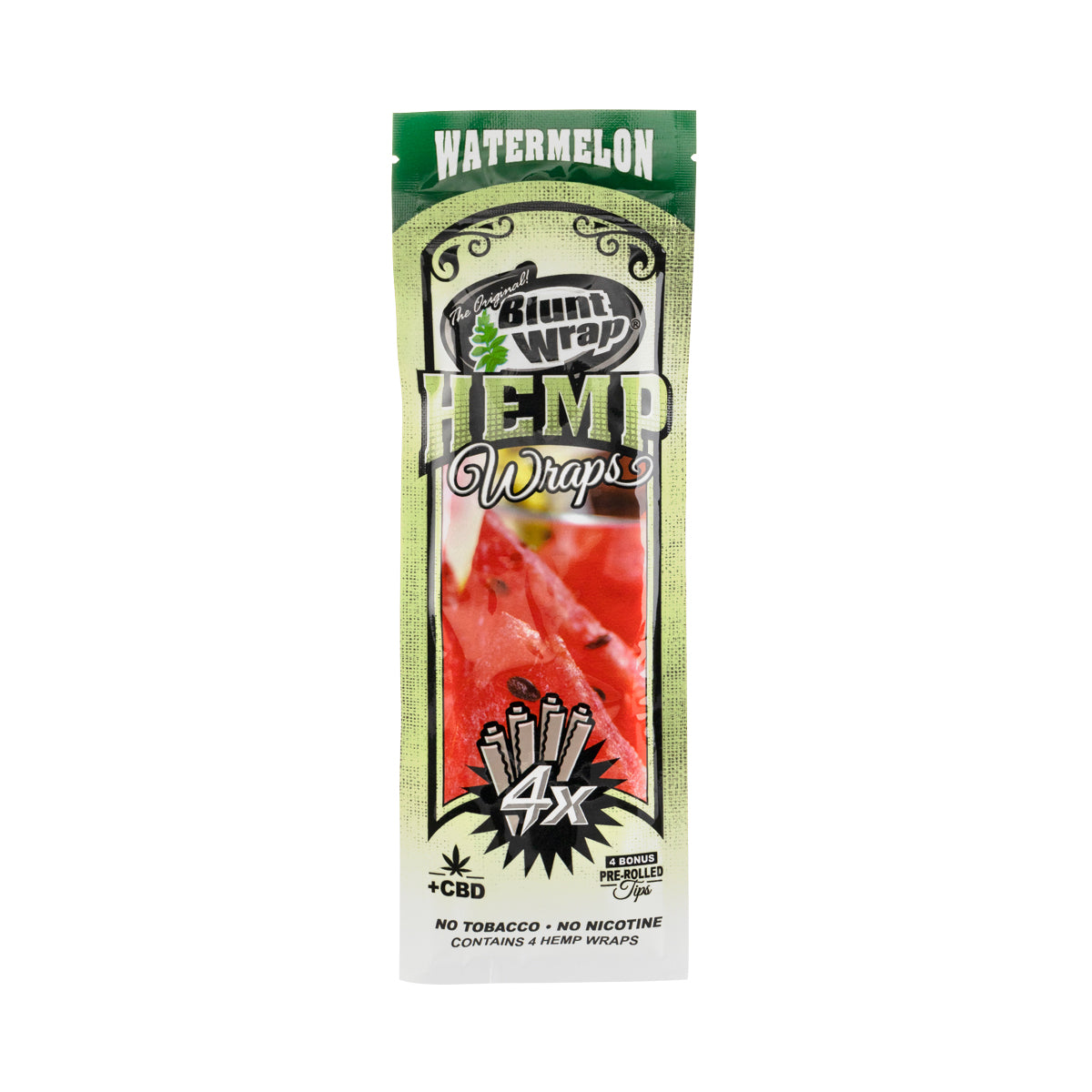 The Original Blunt Watermelon Hemp Wraps - 15 Count