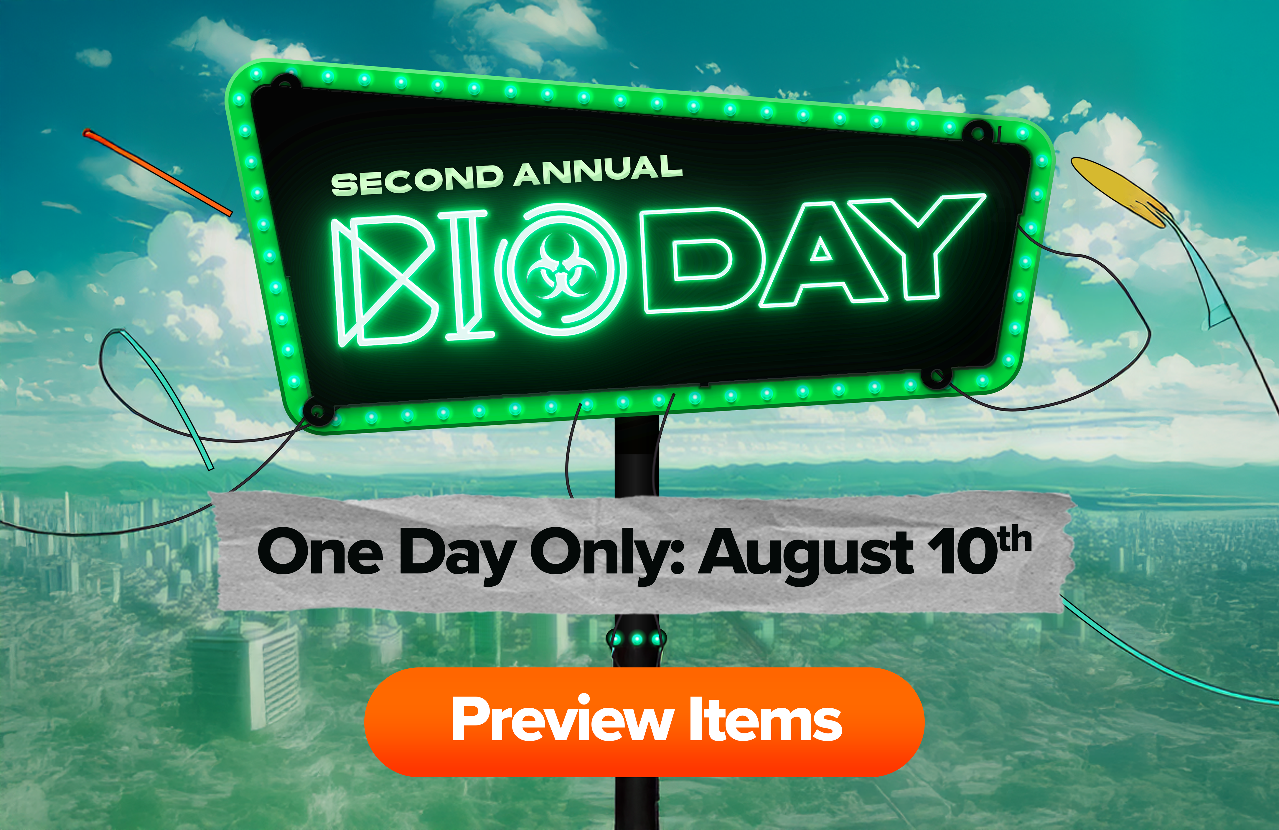 Join us at High Life Goods for BIO Glass's Second Annual BIO Day Sale! One day only, August 10th. Preview the sale items now!