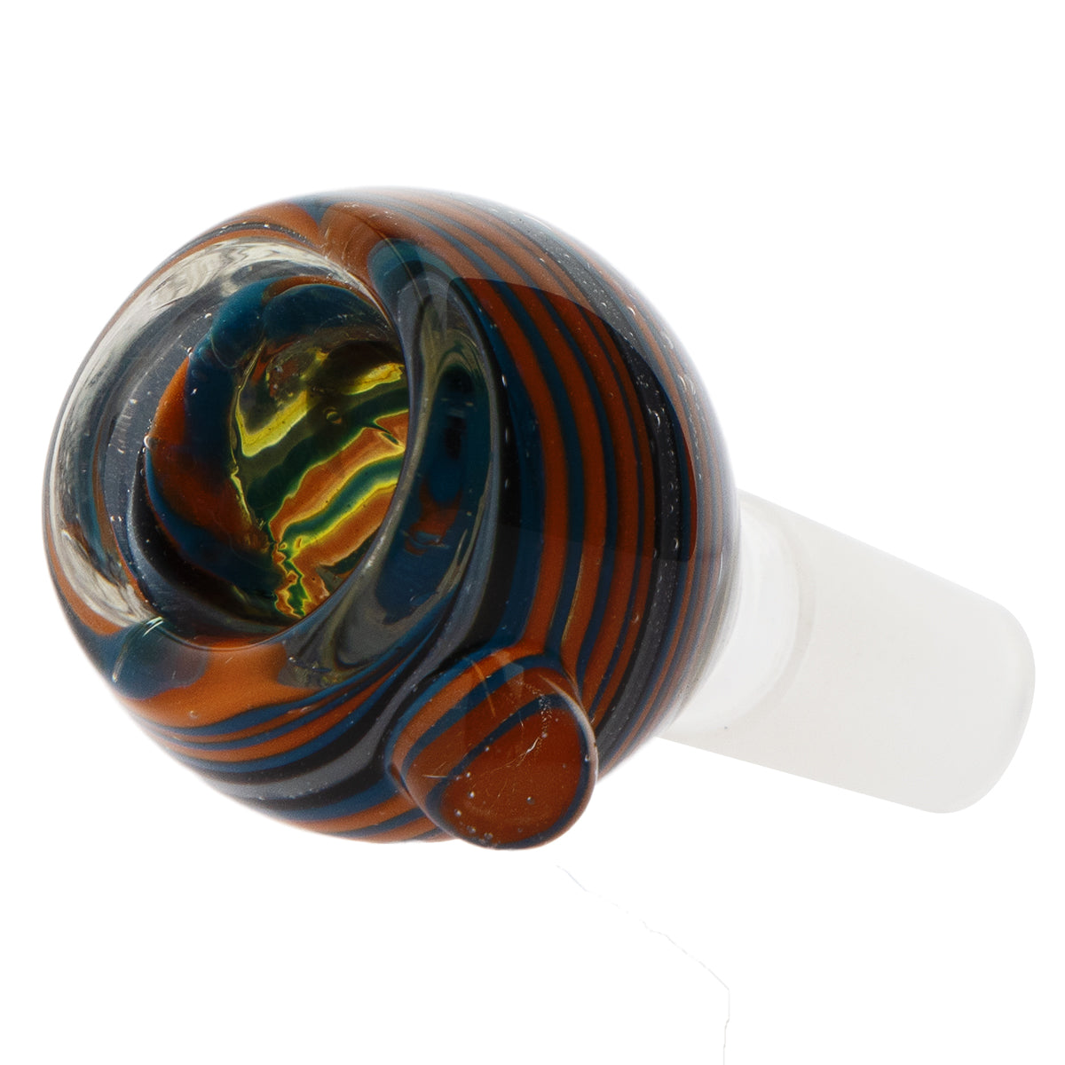 Candy Cane Swirl Frit Bowl - 14mm Male Assorted Colors