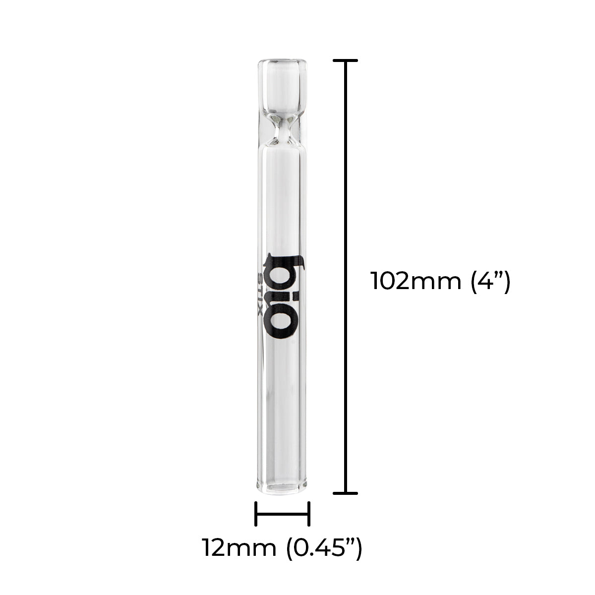 BIO Glass BIO Stix One-Hitter Refill Kit - 100 Count + 50 FREE - Various Styles - High Life Goods - Clear Glass