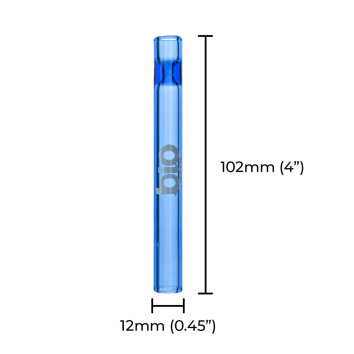 BIO Glass BIO Stix One-Hitter Kit - 5 Count Blue - Biohazard Inc