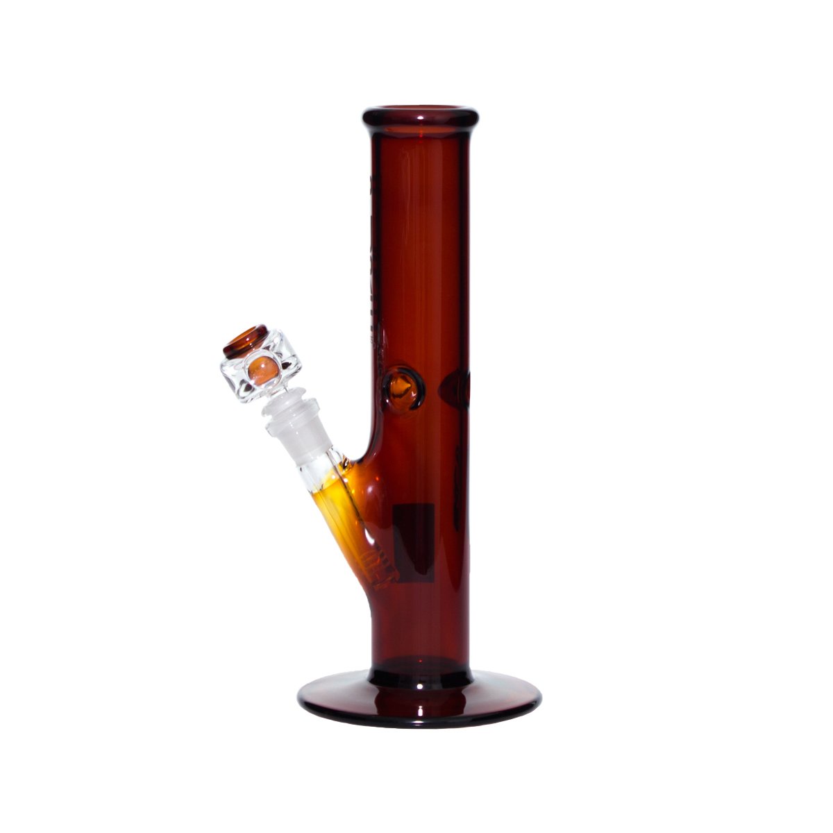 Pure Glass 12 Straight Bong - 50Mm Amber Bongs & Waterpipes