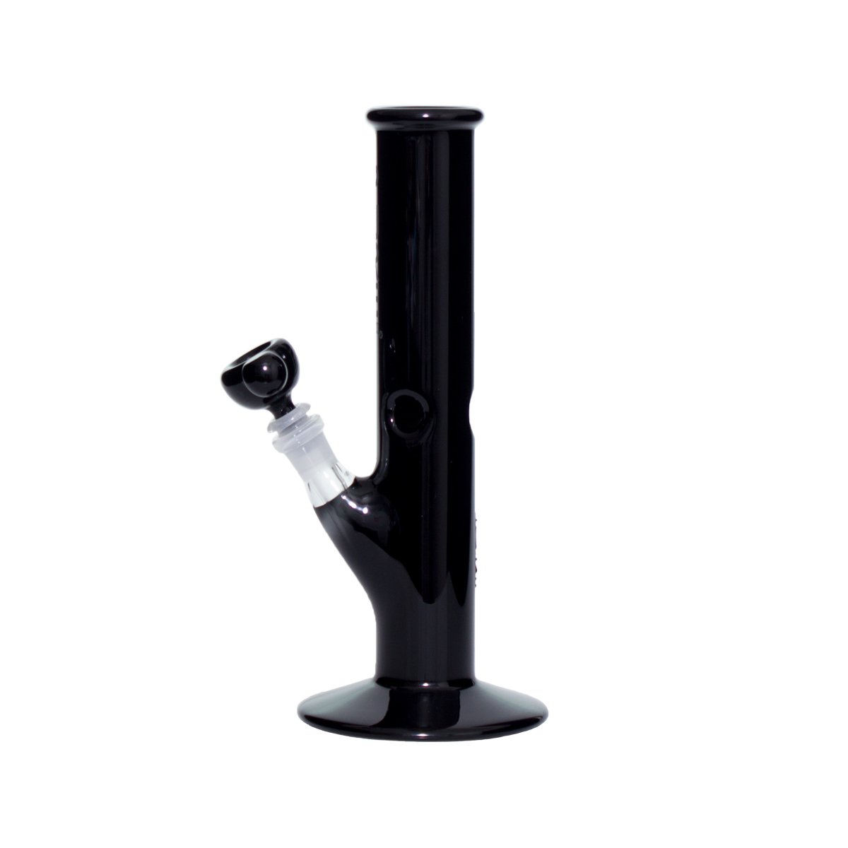 Pure Glass 12 Straight Bong - 50Mm Black Bongs & Waterpipes