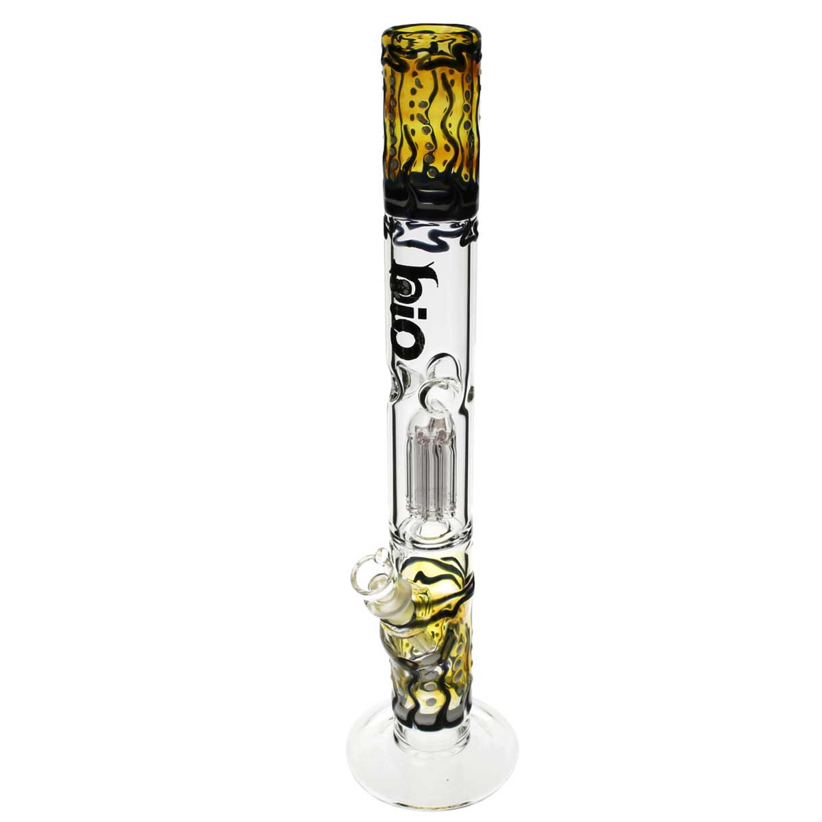 straight base glass water pipe