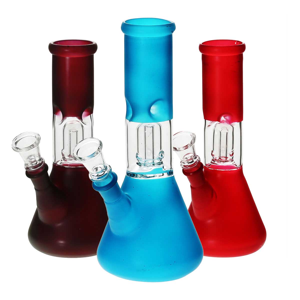 8 Dome Beaker Bong - Assorted Colors Bongs & Waterpipes