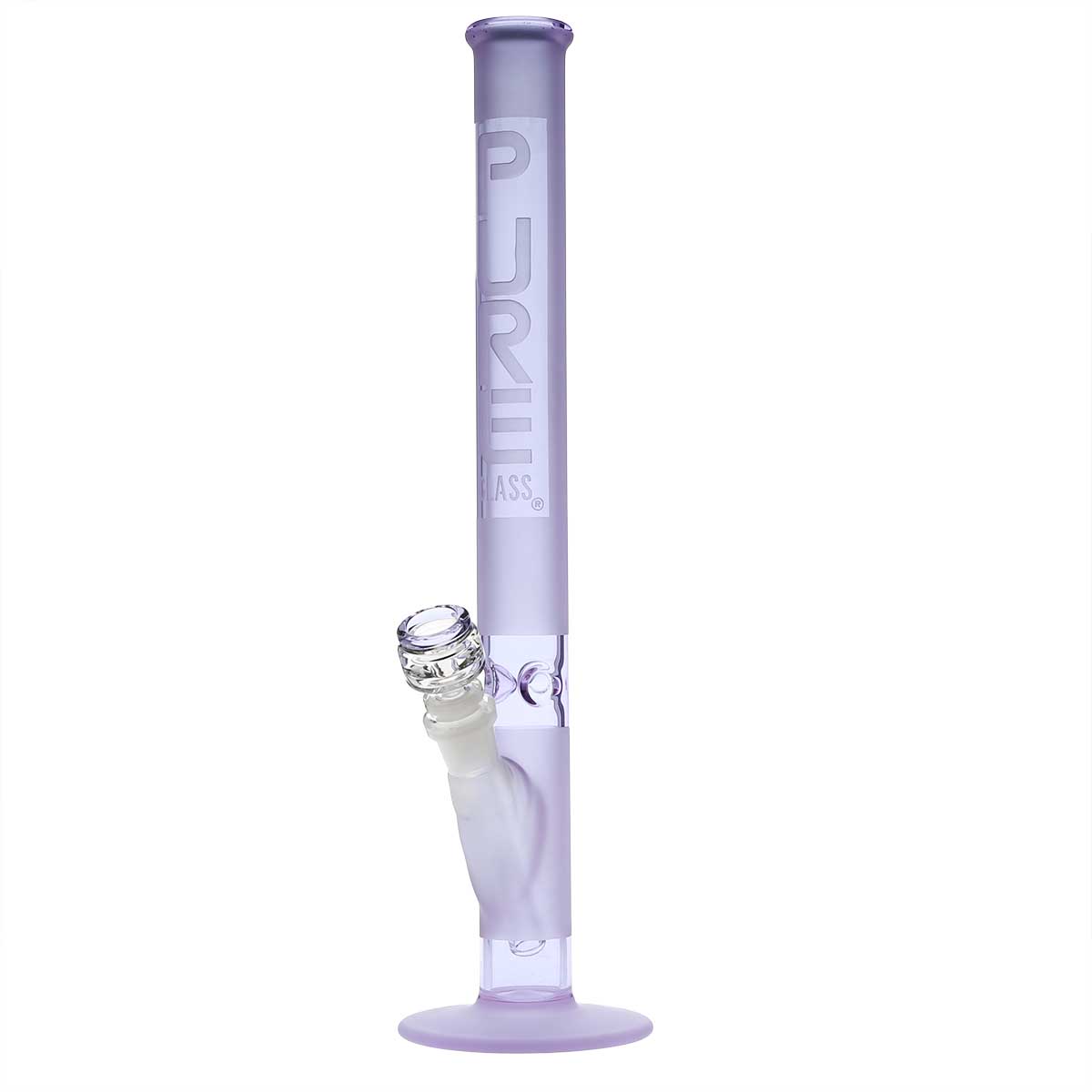 Pure Glass 14 Straight Bong - 38Mm Purple Frost Bongs & Waterpipes
