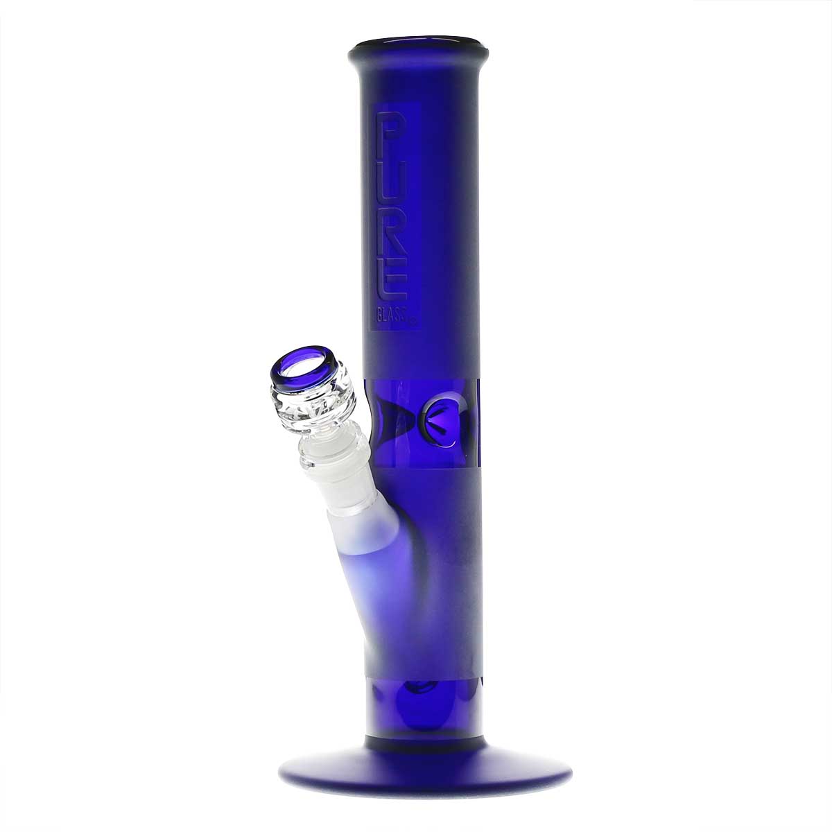 Pure Glass 12 Straight Bong - 50Mm Purple Frost Bongs & Waterpipes