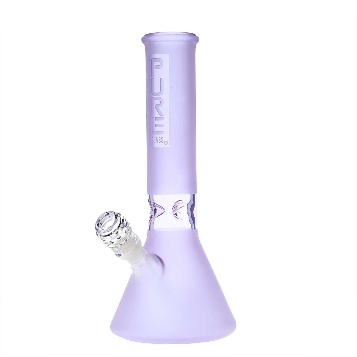 Pure Glass 12 Beaker Bong - 50Mm Purple Frost Bongs & Waterpipes
