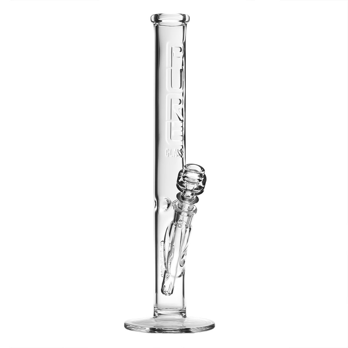 clear straight bong