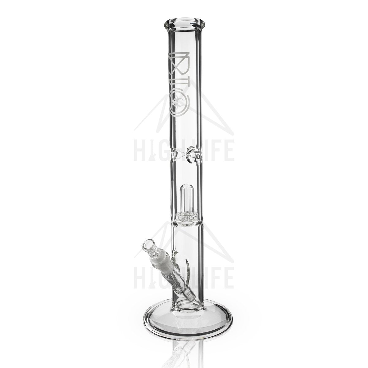 BIO Glass 18" Showerhead Perc Straight Water Pipe