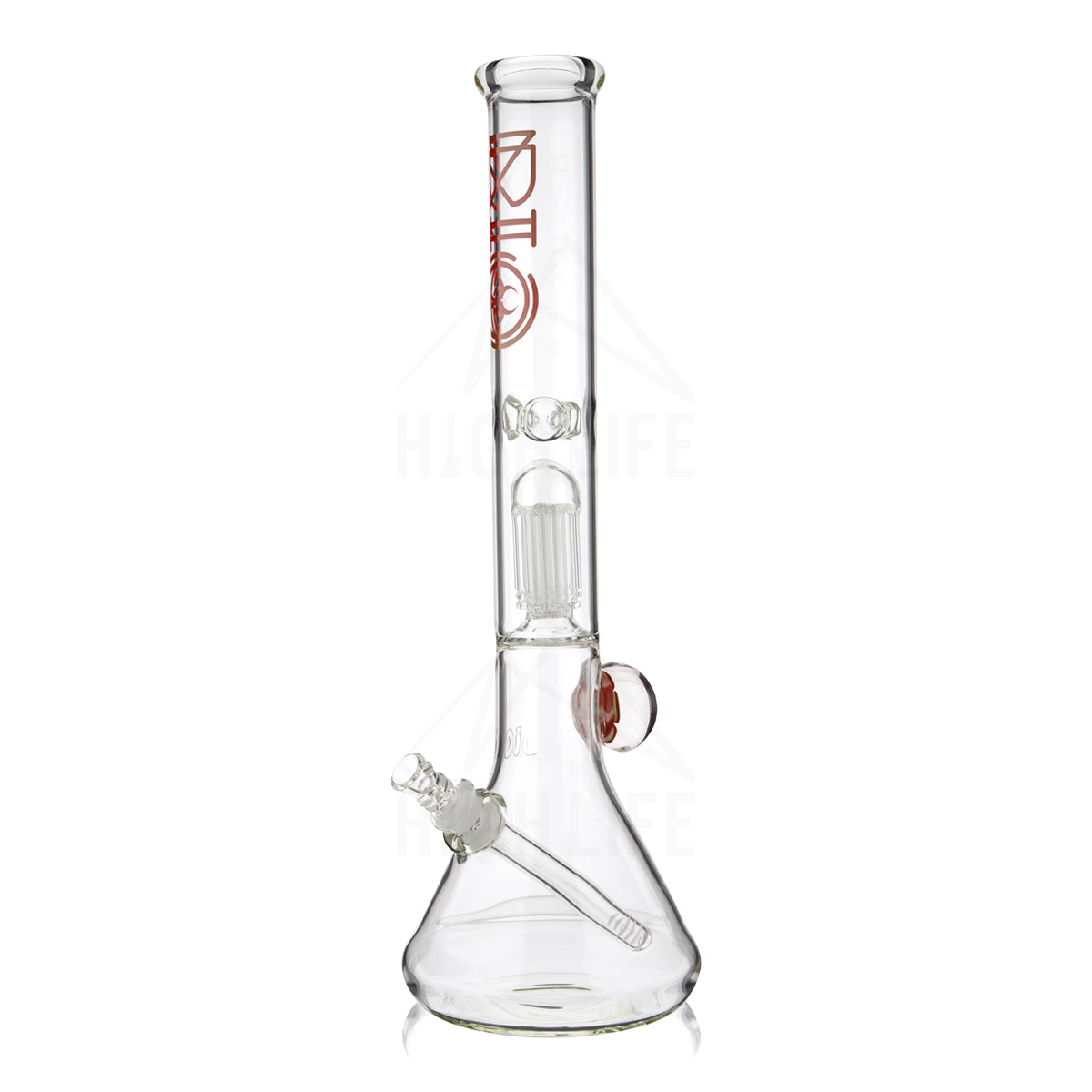 glass water pipe with tree perc