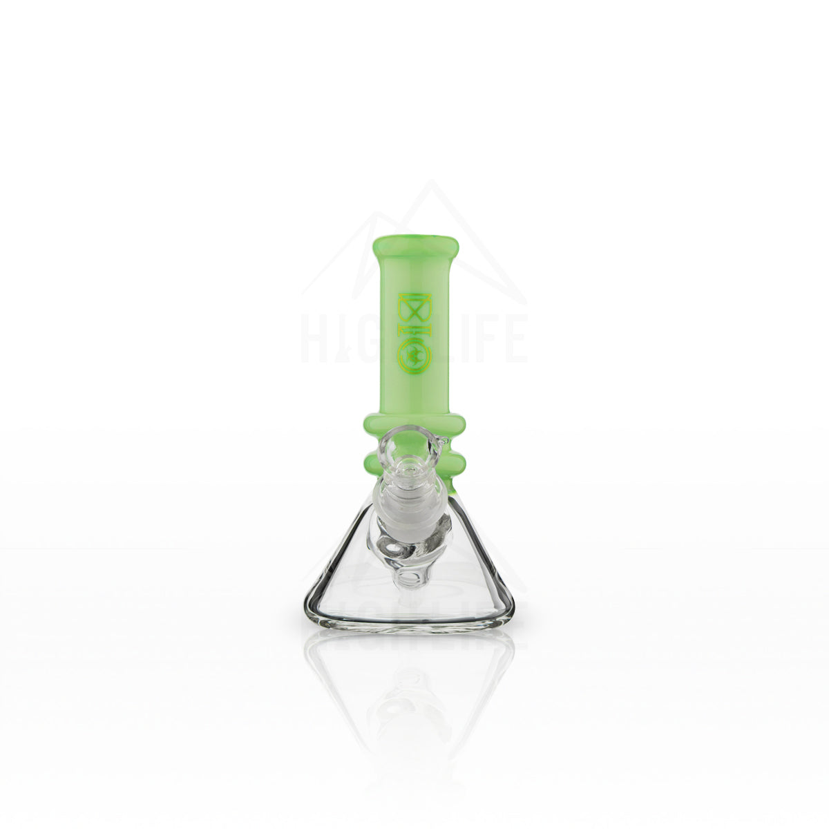 BIO Glass Heavy Beaker 6" Water Pipe with Color Trim