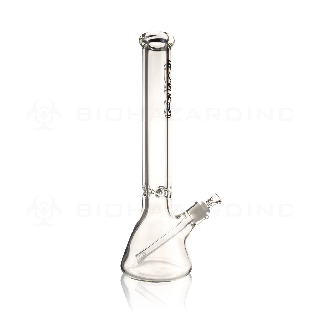 BIO Glass | 16" Classic Beaker Water Pipe | 50mm x 7mm - Black Logo