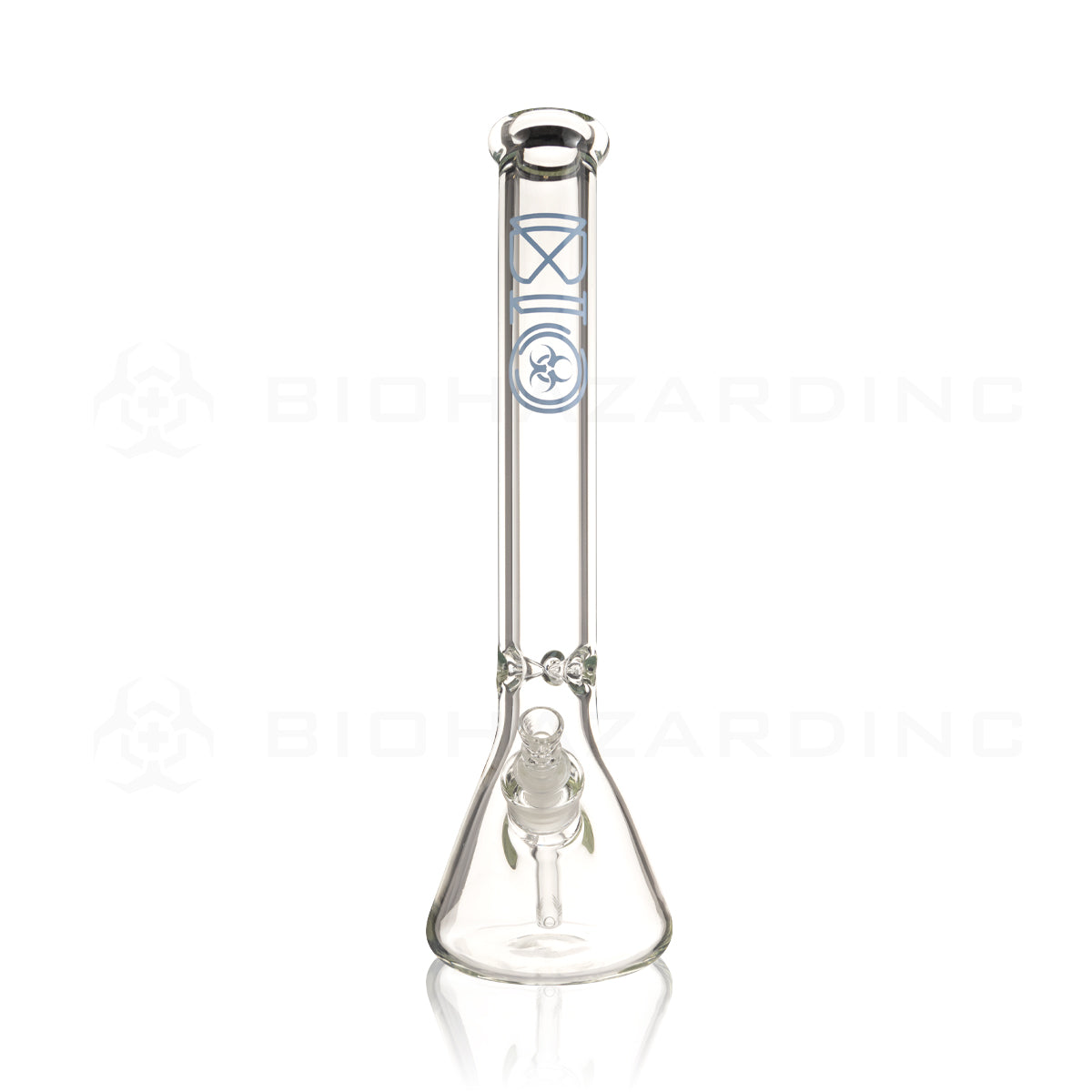 BIO Glass | 16" Classic Beaker Waterpipe | 50mm x 7mm - Blue Logo