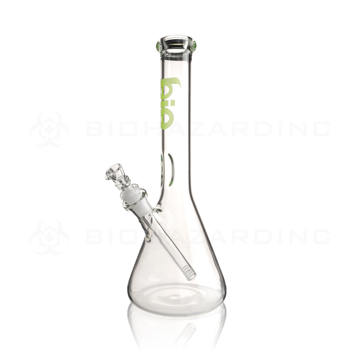 BIO Glass | 12" Classic Beaker Water Pipe | 38mm x 4mm - Green